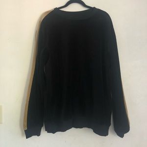 Faux Velvet Crewneck